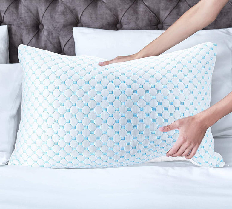 Clara Cark™ Ice Silk and Gel Infused Memory Foam Pillow