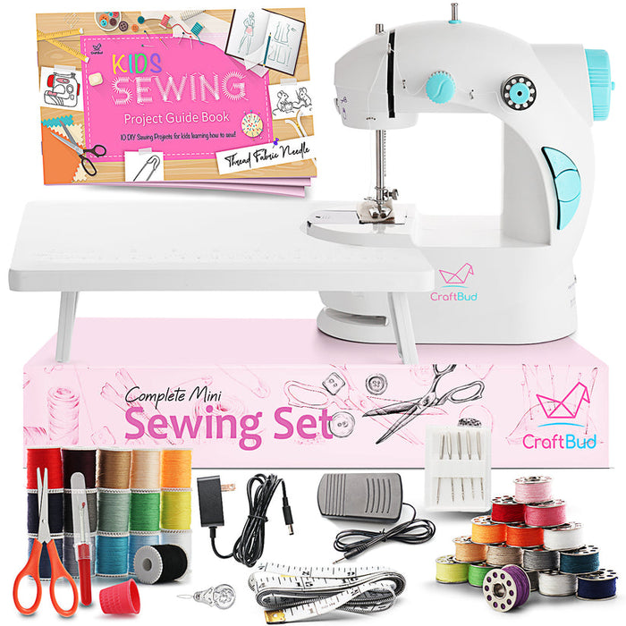 CraftBud™ 48 PC Dual Speed Portable Sewing Machine