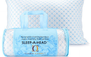 Clara Clark™ Sleep-a-head Memory Foam Cooling/Bamboo Pillow