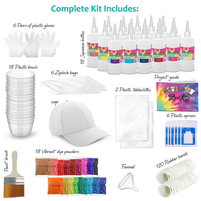 CraftBud™ Tie Dye Kit for Kids & Adults [Case of 10]