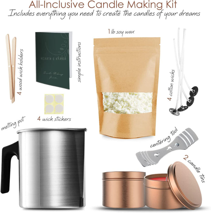 CraftBud DIY Natural Soy Candle Making Kit