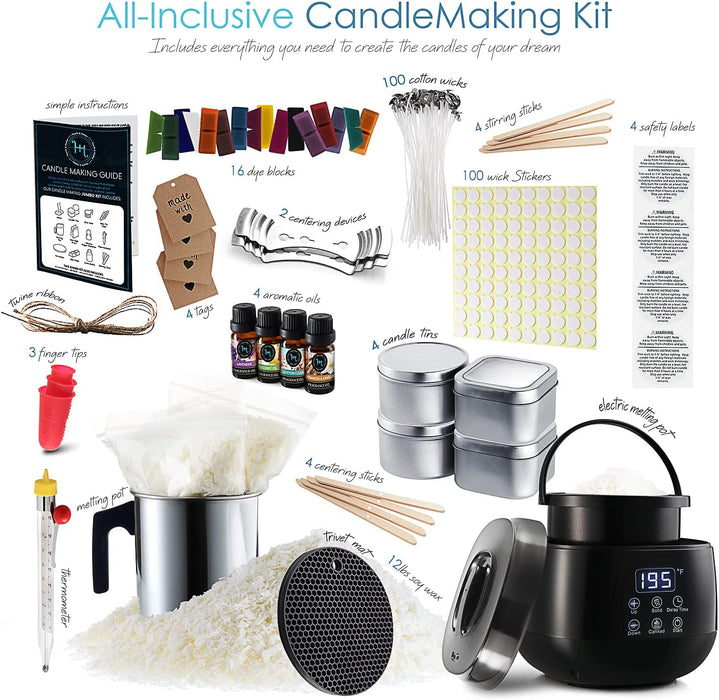 Craftbud Candle Making Kit for Adults, Soy Wax Candle Making Kit