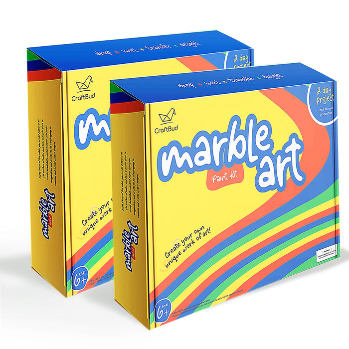 DADDY BRO Marble Painting Kits - Arts and Crafts for Girls & Boys