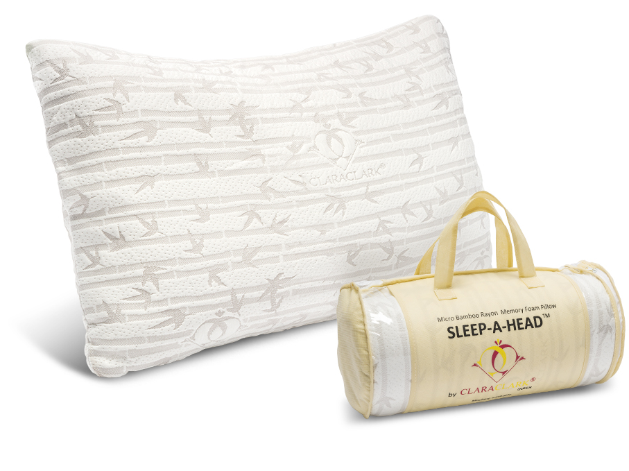 Clara Clark™ Sleep-A-Head Memory Foam Bamboo Pillow [Case of 6]
