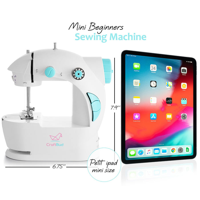 CraftBud™ Kids Mini Sewing Machine, 122 PC Kit [Case of 10]